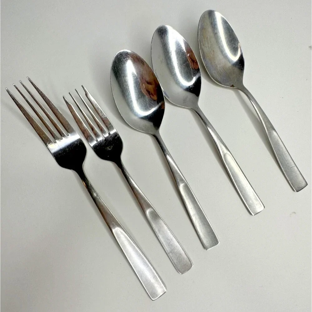 International‎ Stainless Flatware Satin Fork Spoon Set 5 Pcs Replacement